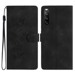 Custodia per telefono in pelle con motivo a farfalla in rilievo, For Sony Xperia 10 V, For Sony Xperia 10 IV, For Sony Xperia L4, For Sony Xperia 5