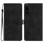 Custodia per telefono in pelle con motivo a farfalla in rilievo, For Sony Xperia 10 V, For Sony Xperia 10 IV, For Sony Xperia L4, For Sony Xperia 5