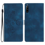 Custodia per telefono in pelle con motivo a farfalla in rilievo, For Sony Xperia 10 V, For Sony Xperia 10 IV, For Sony Xperia L4, For Sony Xperia 5