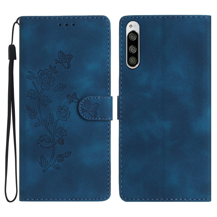 Custodia per telefono in pelle con motivo a farfalla in rilievo, For Sony Xperia 10 V, For Sony Xperia 10 IV, For Sony Xperia L4, For Sony Xperia 5