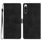 Custodia per telefono in pelle con motivo a farfalla in rilievo, For Sony Xperia 10 V, For Sony Xperia 10 IV, For Sony Xperia L4, For Sony Xperia 5