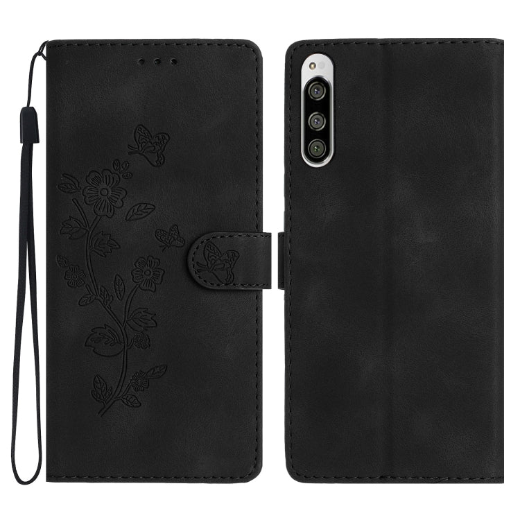 Custodia per telefono in pelle con motivo a farfalla in rilievo, For Sony Xperia 10 V, For Sony Xperia 10 IV, For Sony Xperia L4, For Sony Xperia 5
