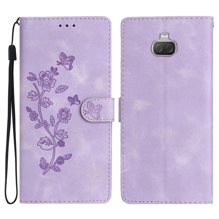 Custodia per telefono in pelle con motivo a farfalla in rilievo, For Sony Xperia L3, For Sony Xperia 10