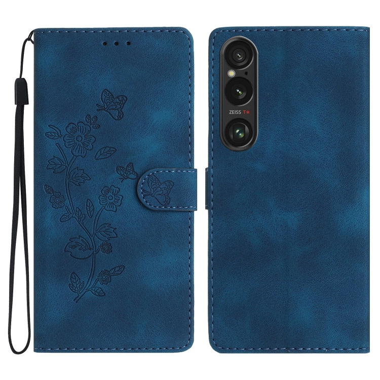 Custodia per telefono in pelle con motivo a farfalla in rilievo, For Sony Xperia 10 VII, For Sony Xperia 10 VI, For Sony Xperia 1 VI, For Sony Xperia 1 V