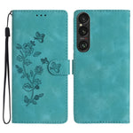 Custodia per telefono in pelle con motivo a farfalla in rilievo, For Sony Xperia 10 VII, For Sony Xperia 10 VI, For Sony Xperia 1 VI, For Sony Xperia 1 V