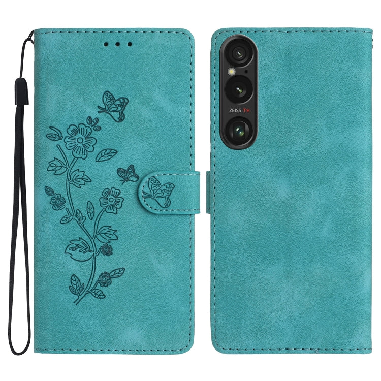 Custodia per telefono in pelle con motivo a farfalla in rilievo, For Sony Xperia 10 VII, For Sony Xperia 10 VI, For Sony Xperia 1 VI, For Sony Xperia 1 V