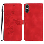 Custodia per telefono in pelle con motivo a farfalla in rilievo, For Sony Xperia 10 VII, For Sony Xperia 10 VI, For Sony Xperia 1 VI, For Sony Xperia 1 V