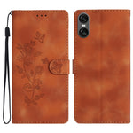 Custodia per telefono in pelle con motivo a farfalla in rilievo, For Sony Xperia 10 VII, For Sony Xperia 10 VI, For Sony Xperia 1 VI, For Sony Xperia 1 V