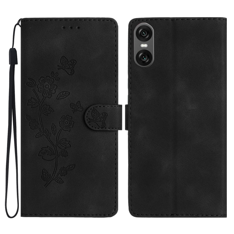 Custodia per telefono in pelle con motivo a farfalla in rilievo, For Sony Xperia 10 VII, For Sony Xperia 10 VI, For Sony Xperia 1 VI, For Sony Xperia 1 V
