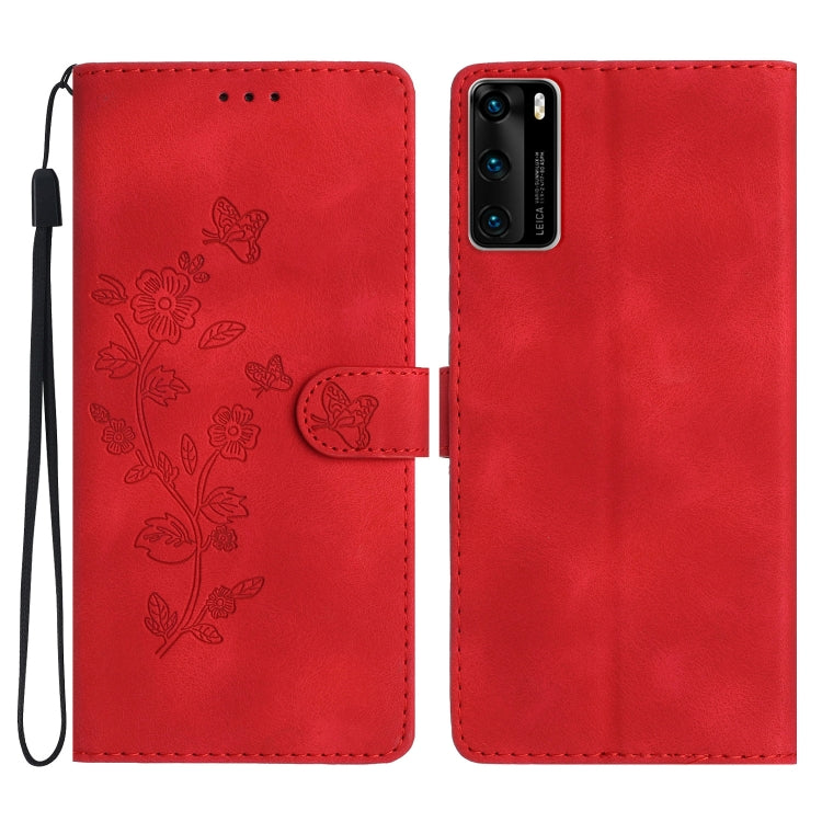 Custodia per telefono in pelle con motivo a farfalla in rilievo, For Huawei P40, For Huawei P30 lite, For Huawei P30 Pro, For Huawei P30