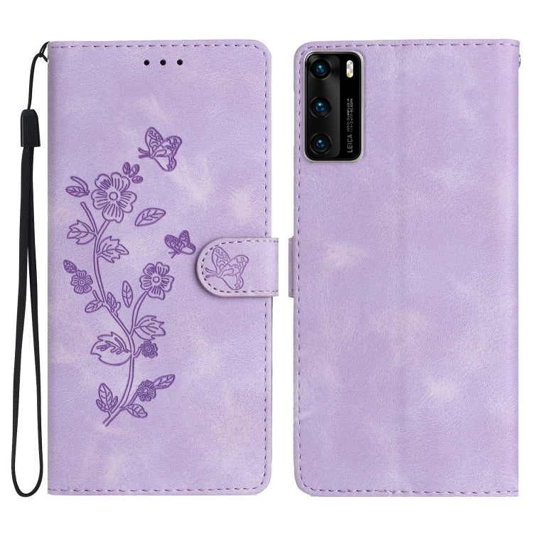 Custodia per telefono in pelle con motivo a farfalla in rilievo, For Huawei P40, For Huawei P30 lite, For Huawei P30 Pro, For Huawei P30