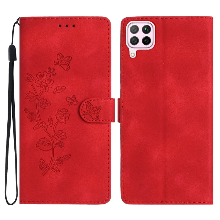 Custodia per telefono in pelle con motivo a farfalla in rilievo, For Huawei Y6p, For Huawei Y5p, For Huawei P40 lite, For Huawei P40 Pro