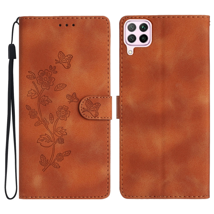 Custodia per telefono in pelle con motivo a farfalla in rilievo, For Huawei Y6p, For Huawei Y5p, For Huawei P40 lite, For Huawei P40 Pro
