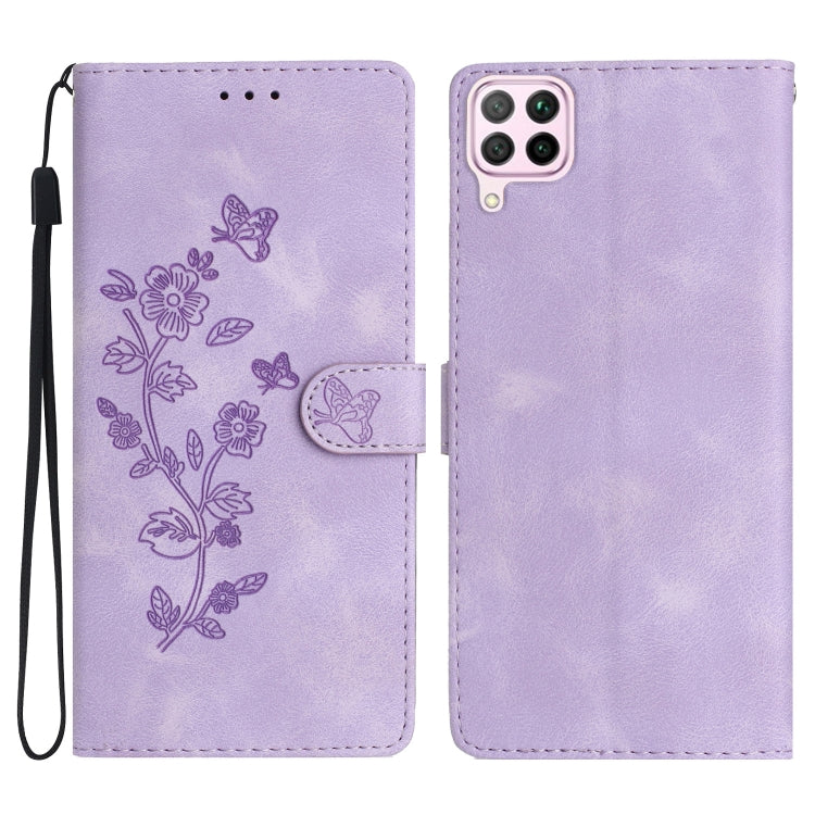 Custodia per telefono in pelle con motivo a farfalla in rilievo, For Huawei Y6p, For Huawei Y5p, For Huawei P40 lite, For Huawei P40 Pro