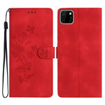 Custodia per telefono in pelle con motivo a farfalla in rilievo, For Huawei Y6p, For Huawei Y5p, For Huawei P40 lite, For Huawei P40 Pro