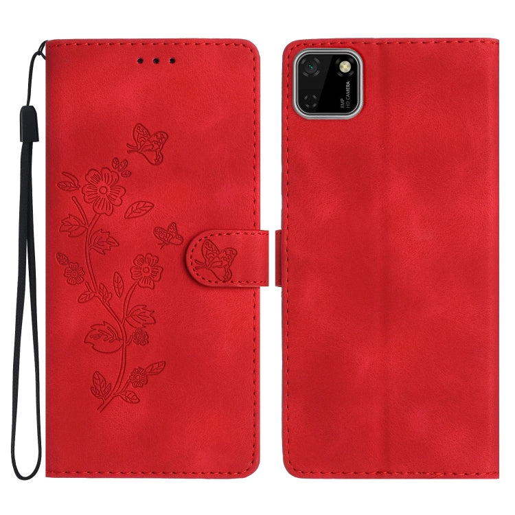Custodia per telefono in pelle con motivo a farfalla in rilievo, For Huawei Y6p, For Huawei Y5p, For Huawei P40 lite, For Huawei P40 Pro