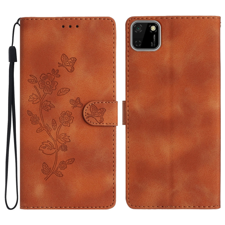 Custodia per telefono in pelle con motivo a farfalla in rilievo, For Huawei Y6p, For Huawei Y5p, For Huawei P40 lite, For Huawei P40 Pro