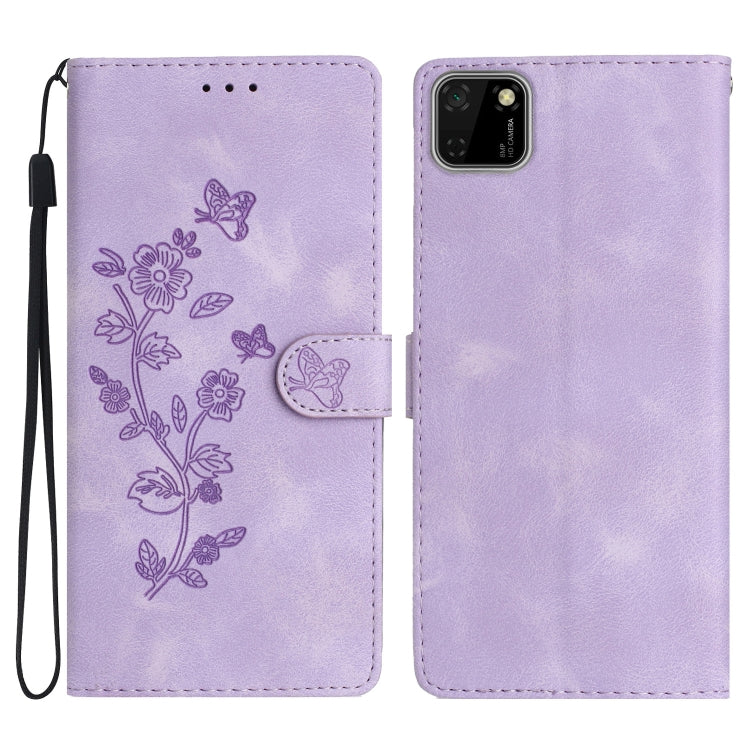 Custodia per telefono in pelle con motivo a farfalla in rilievo, For Huawei Y6p, For Huawei Y5p, For Huawei P40 lite, For Huawei P40 Pro