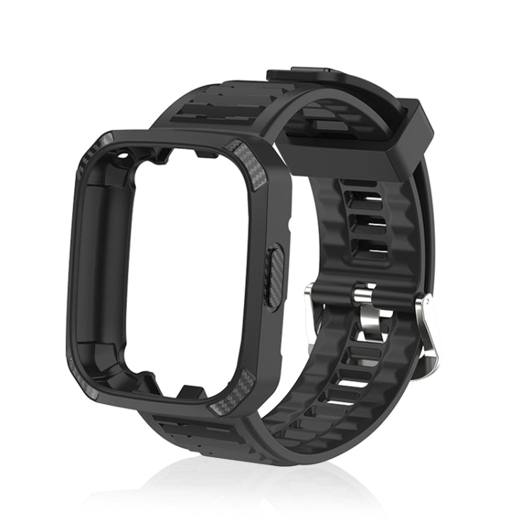 Cinturino in silicone con trama fibra di carbonio per Redmi Watch
