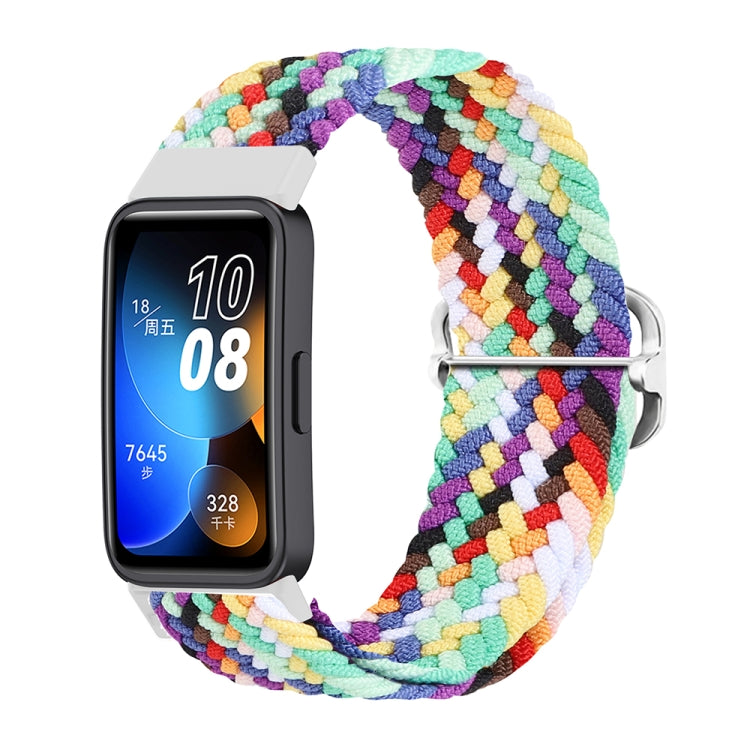 Cinturino nylon con fibbia intrecciata per Huawei Band 8
