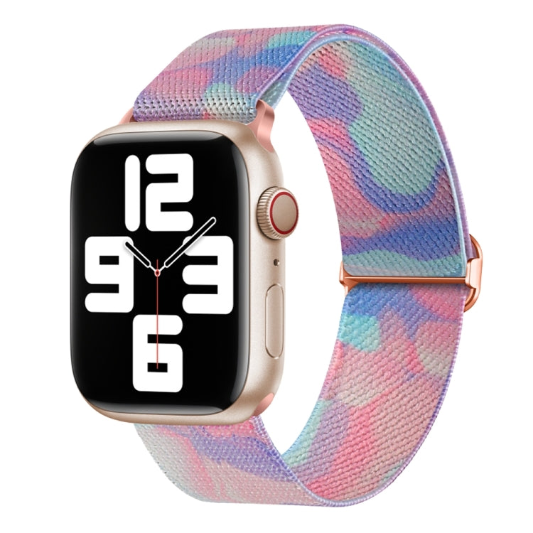Cinturino di ricambio in nylon con motivo verniciato, For Apple Watch Ultra 49mm, For Apple Watch SE 2023 44mm, For Apple Watch 8 41mm