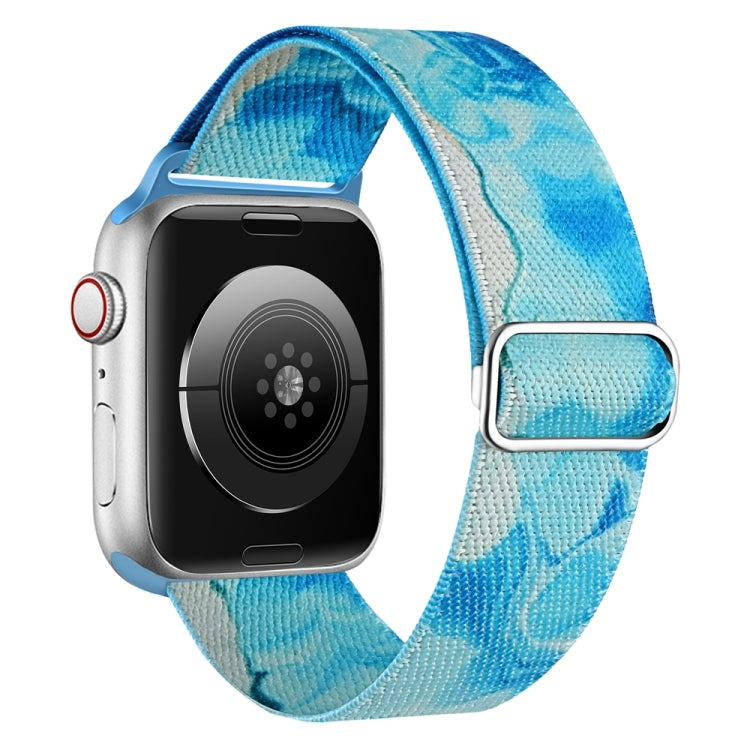 Cinturino di ricambio in nylon con motivo verniciato, For Apple Watch SE 2022 40mm, For Apple Watch 9 45mm, For Apple Watch SE 2022 44mm