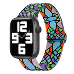 Cinturino di ricambio in nylon con motivo verniciato, For Apple Watch 6 44mm, For Apple Watch 5 44mm, For Apple Watch 5 40mm