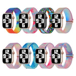 Cinturino di ricambio in nylon con motivo verniciato, For Apple Watch SE 2023 40mm, For Apple Watch 8 45mm, For Apple Watch Ultra 2 49mm
