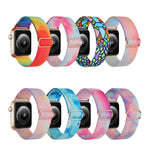 Cinturino di ricambio in nylon con motivo verniciato, For Apple Watch 9 41mm, For Apple Watch 7 41mm, For Apple Watch 7 45mm