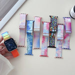 Cinturino di ricambio in nylon con motivo verniciato, For Apple Watch Ultra 49mm, For Apple Watch SE 2023 44mm, For Apple Watch 8 41mm