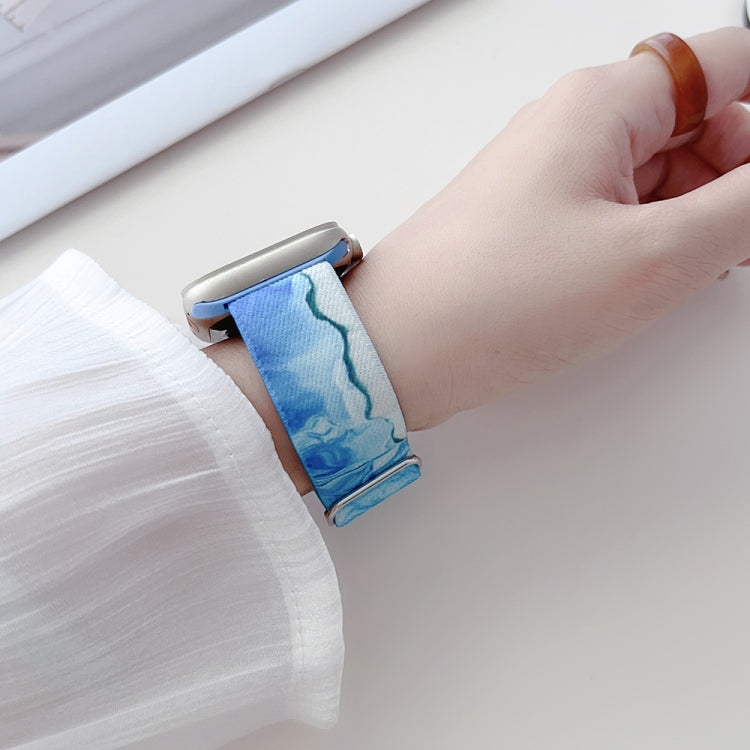 Cinturino di ricambio in nylon con motivo verniciato, For Apple Watch 6 44mm, For Apple Watch 5 44mm, For Apple Watch 5 40mm