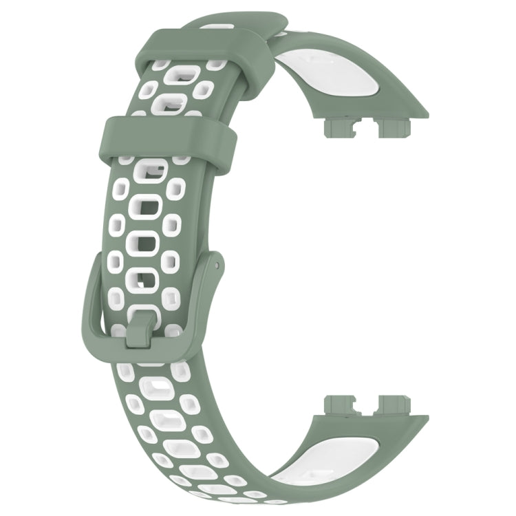 Cinturino di ricambio in silicone bicolore, For Huawei Band 10 / 9 / 8