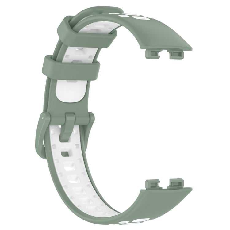 Cinturino di ricambio in silicone bicolore, For Huawei Band 10 / 9 / 8