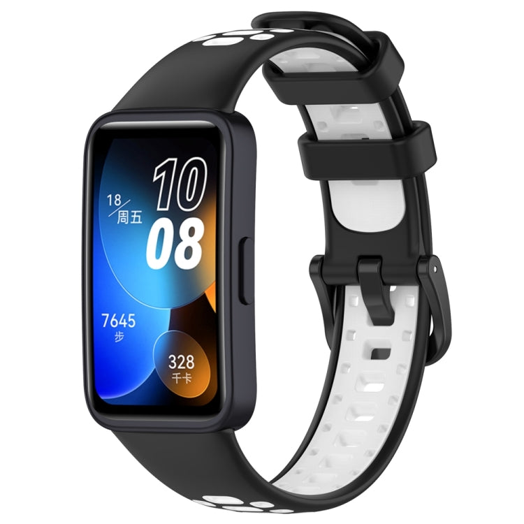 Cinturino di ricambio in silicone bicolore, For Huawei Band 10 / 9 / 8