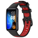 Cinturino di ricambio in silicone bicolore, For Huawei Band 10 / 9 / 8