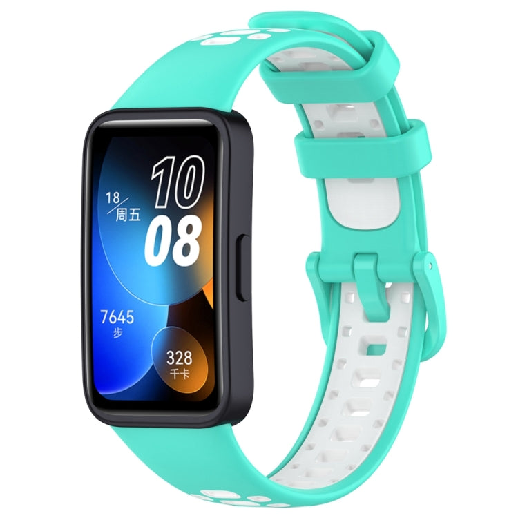 Cinturino di ricambio in silicone bicolore, For Huawei Band 10 / 9 / 8