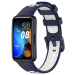 Cinturino di ricambio in silicone bicolore, For Huawei Band 10 / 9 / 8