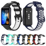 Cinturino di ricambio in silicone bicolore, For Huawei Band 10 / 9 / 8