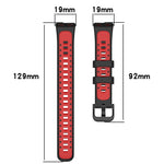 Cinturino di ricambio in silicone bicolore, For Huawei Band 10 / 9 / 8