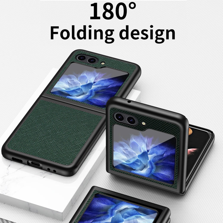 Custodia per telefono protettiva antiurto Cross Texture All Inclusive, For Samsung Galaxy Z Flip5