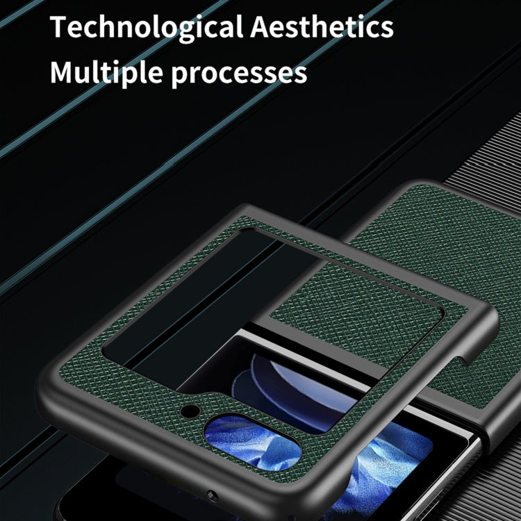 Custodia per telefono protettiva antiurto Cross Texture All Inclusive, For Samsung Galaxy Z Flip5