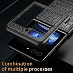 Custodia protettiva pieghevole in pelle di coccodrillo, For Samsung Galaxy Z Flip5