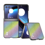 Custodia per telefono con bordo nero serie Diamond ABEEL, For Motorola Razr 50, For Motorola Razr 40, For Motorola Razr 40 Ultra