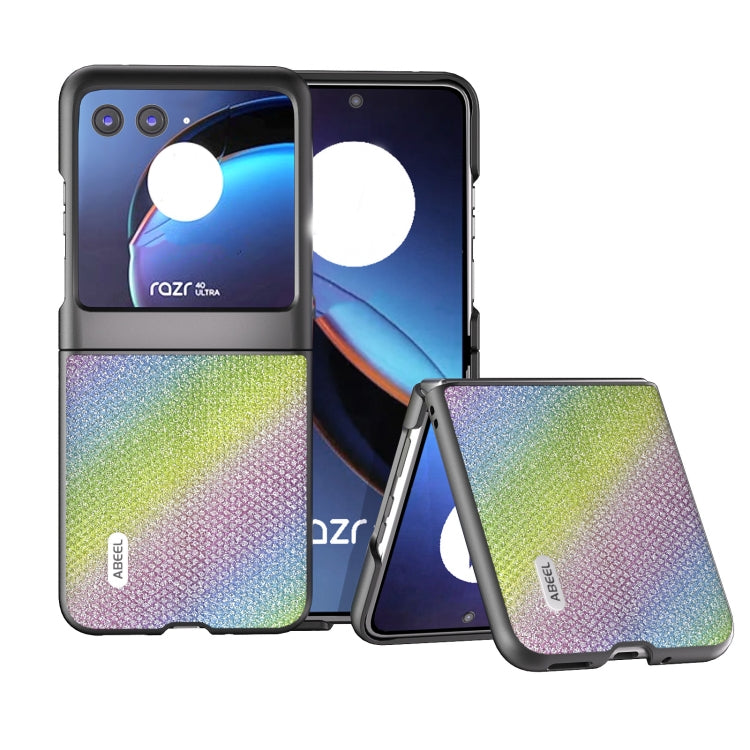 Custodia per telefono con bordo nero serie Diamond ABEEL, For Motorola Razr 50, For Motorola Razr 40, For Motorola Razr 40 Ultra