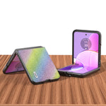 Custodia per telefono con bordo nero serie Diamond ABEEL, For Motorola Razr 50, For Motorola Razr 40, For Motorola Razr 40 Ultra