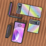 Custodia per telefono con bordo nero serie Diamond ABEEL, For Motorola Razr 50, For Motorola Razr 40, For Motorola Razr 40 Ultra