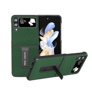 Custodia in vera pelle con bordo nero per Samsung Galaxy Z Flip4