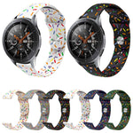 Cinturino per orologio in silicone con motivo a punti ovale colorato con fibbia inversa universale, 20mm, 22mm