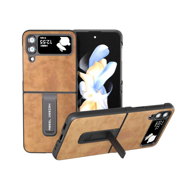 Custodia retro effetto litchi per Samsung Galaxy Z Flip4