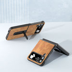 Custodia retro effetto litchi per Samsung Galaxy Z Flip4